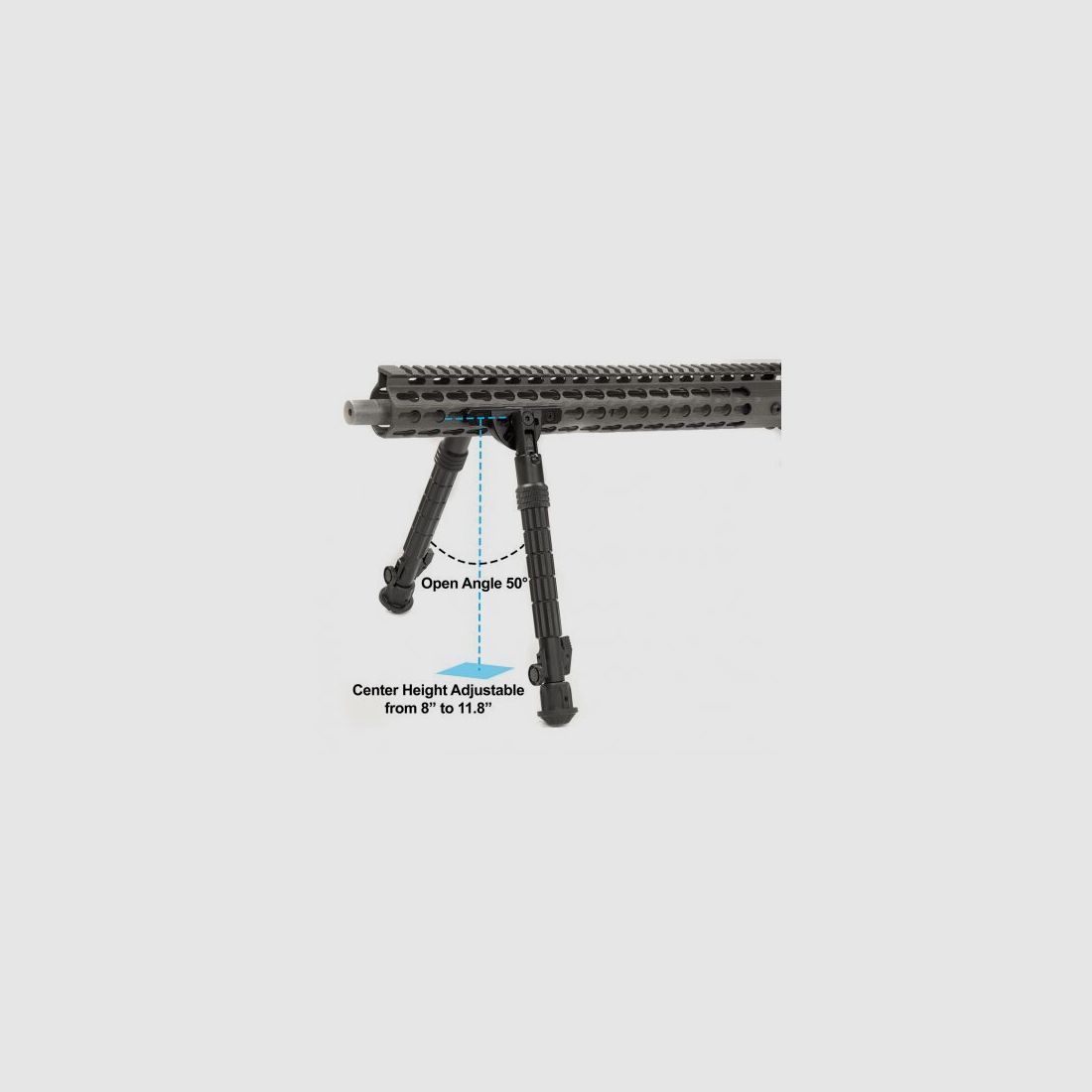 UTG Zweibein Recon Flex Bipods KeyMod 203 - 300 mm