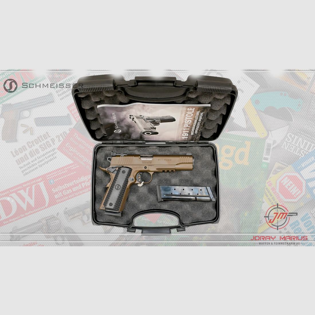 Schmeisser 1911 Hugo 9mm Para 5″ Bronze, Bild 2 von 2