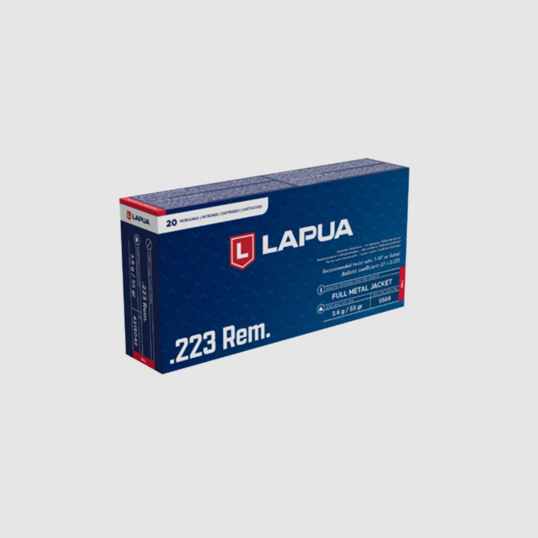 Lapua FMJ 3,6 g / 55 grs .223Rem