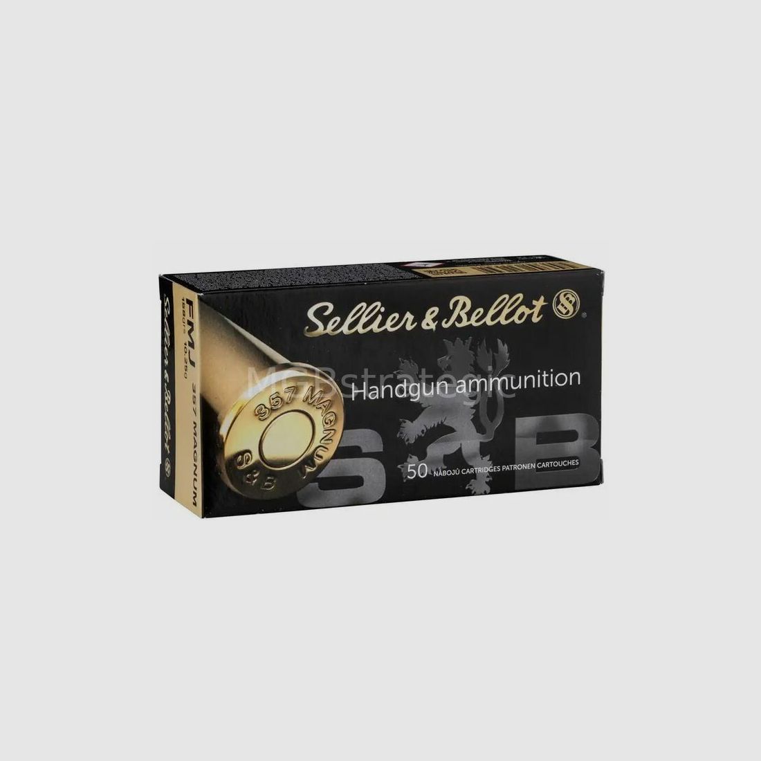 Sellier & Bellot .357 Mag. Volmantel 10,24g/158grs. / .357 Magnum 20x 50 stuks - geen verzending, alleen afhalen!
