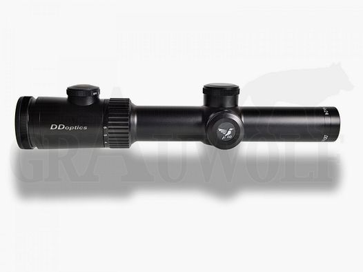 DDoptics Zielfernrohr V6 1-6x24 HDX Gen 3 Crosshair Absehen beleuchtet (MRAD)