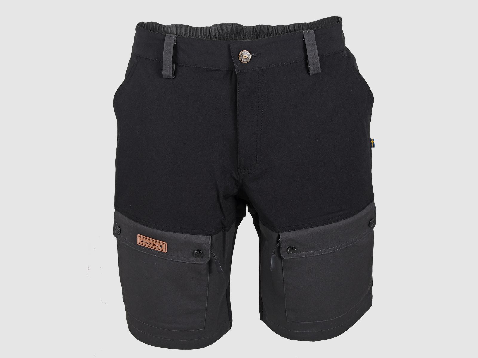 Woodline Shorts Boksund Schwarz/Grau L