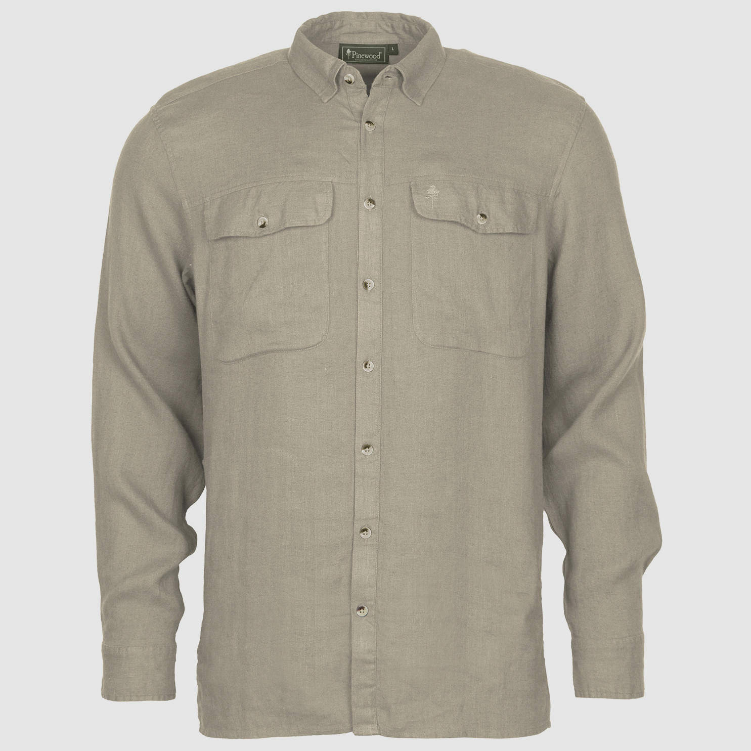 Pinewood Hemd Värnoma Nature Safe Linen Beige
