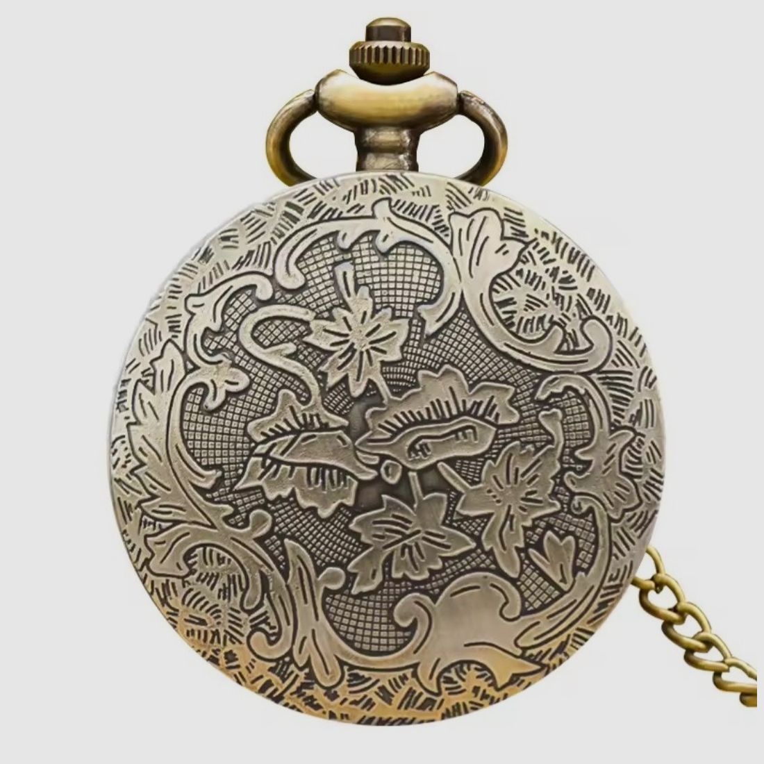 Taschenuhr mit Jagdmotiv 