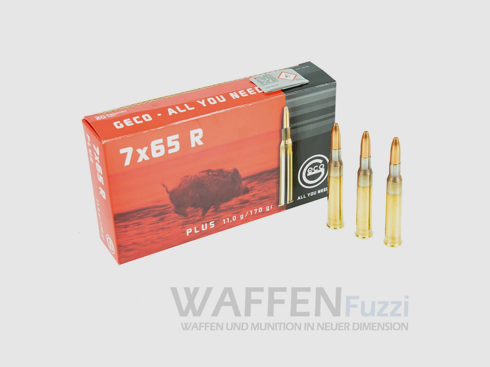 Geco Plus calibro 7x65R cartucce da caccia 170gr