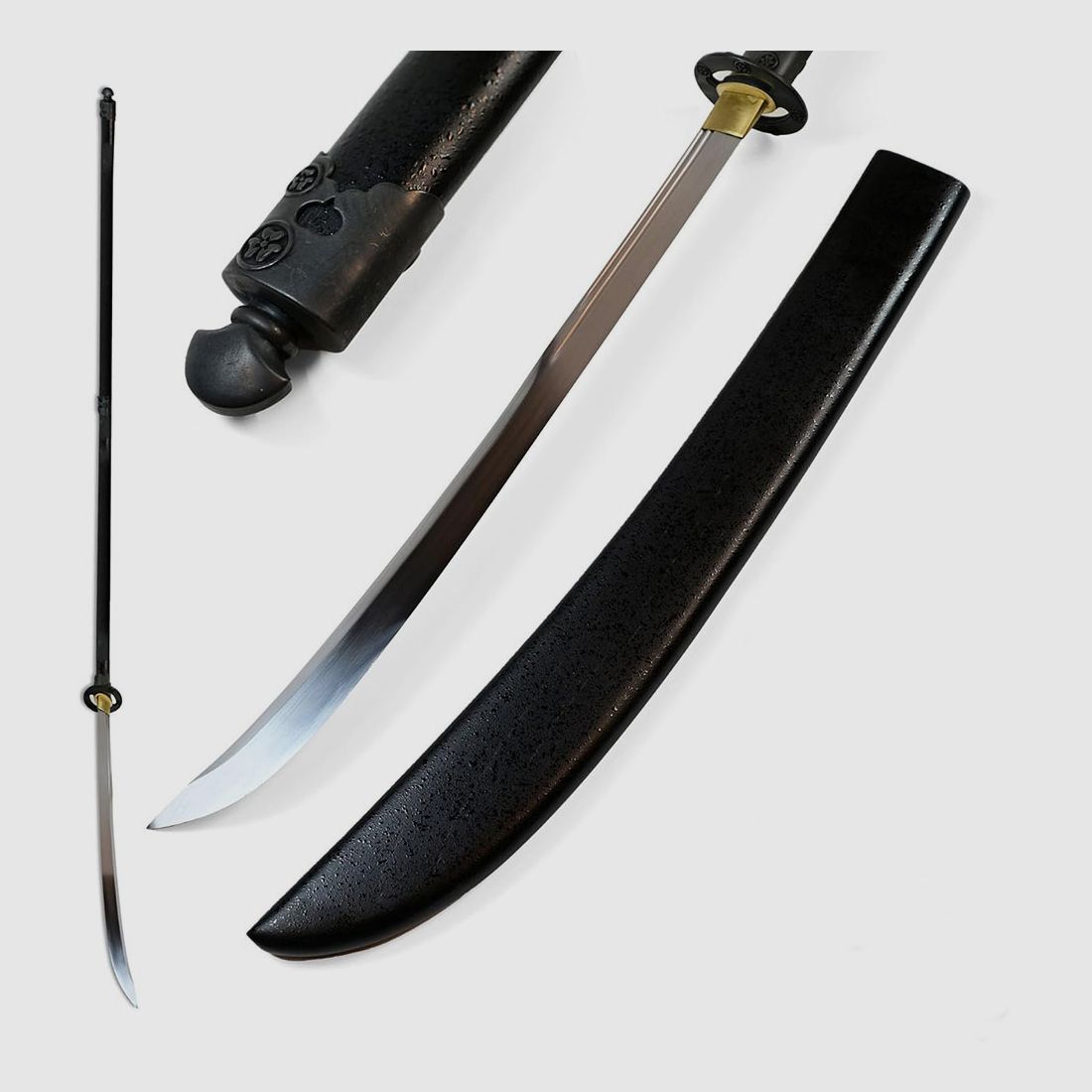 Hand-forged Naginata with wooden handle