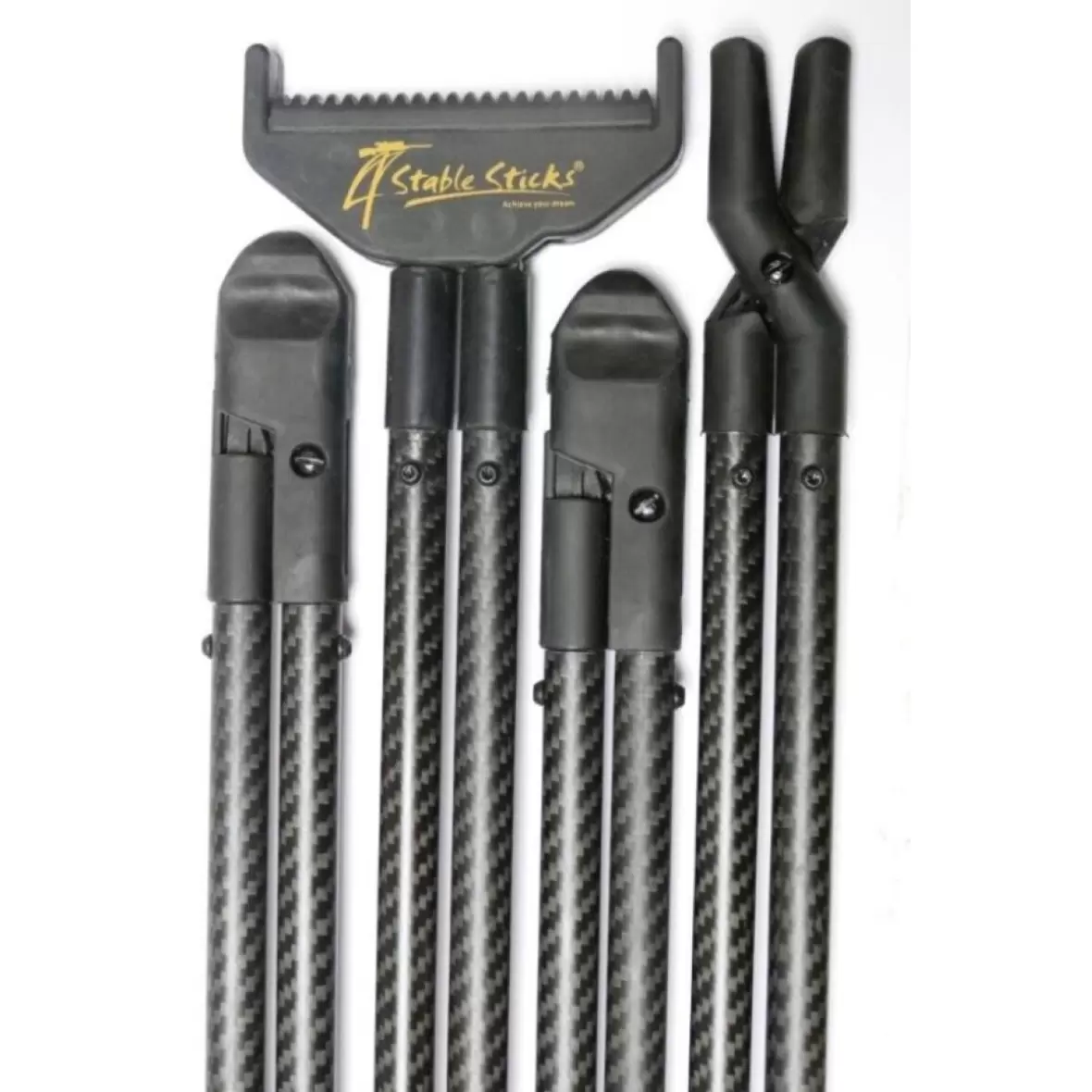 Carbon skydestok inkl. sadel