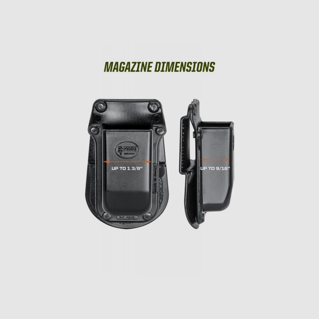 Magazin Holster Fobus für Glock Pistole Kal. 45, Bild 2 von 6