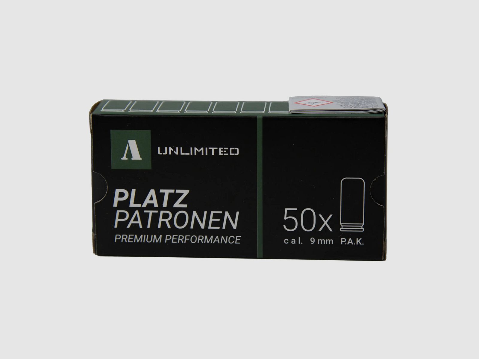 ASMC Unlimited Nabojów Blank Premium Performance kal. 9mm P.A.K 50 sztuk