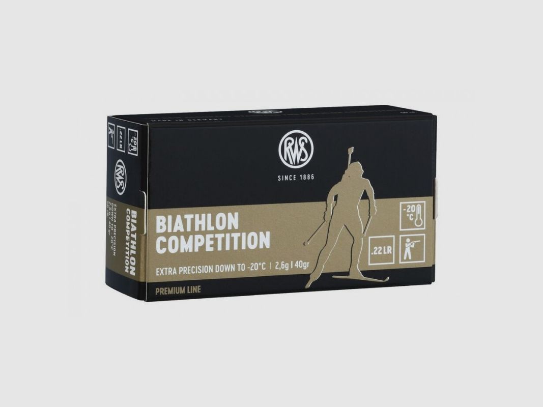 RWS 22LR BIATHLON COMPETITION 2,6G V0 320 M/SEC 50 UDS, imagen 1 de 2