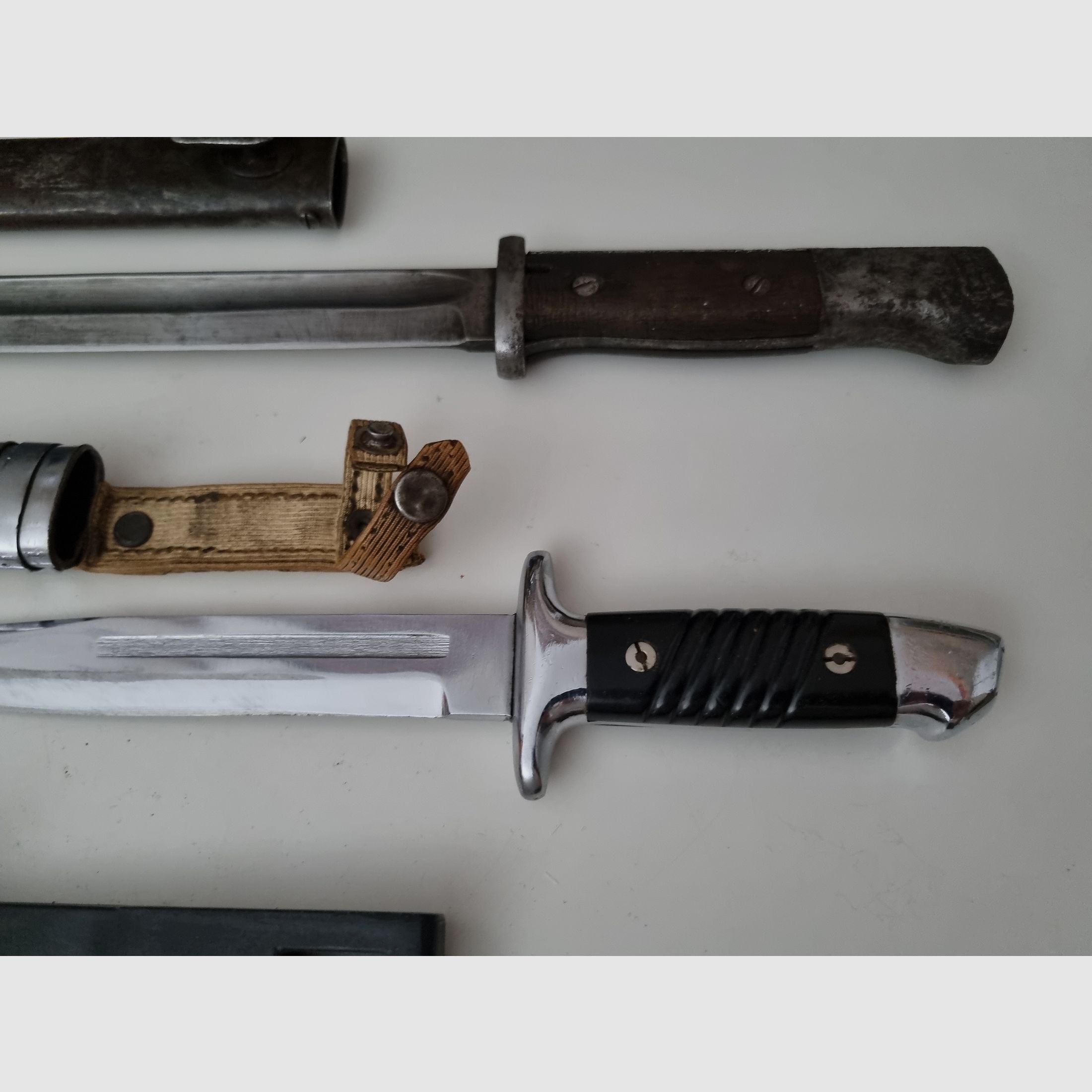 3x Bajonett, Dolch, Messer