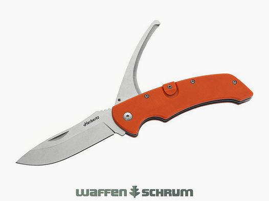 Cuchillo de bolsillo Herbertz de 2 piezas naranja G-10, longitud de la hoja 9 cm
