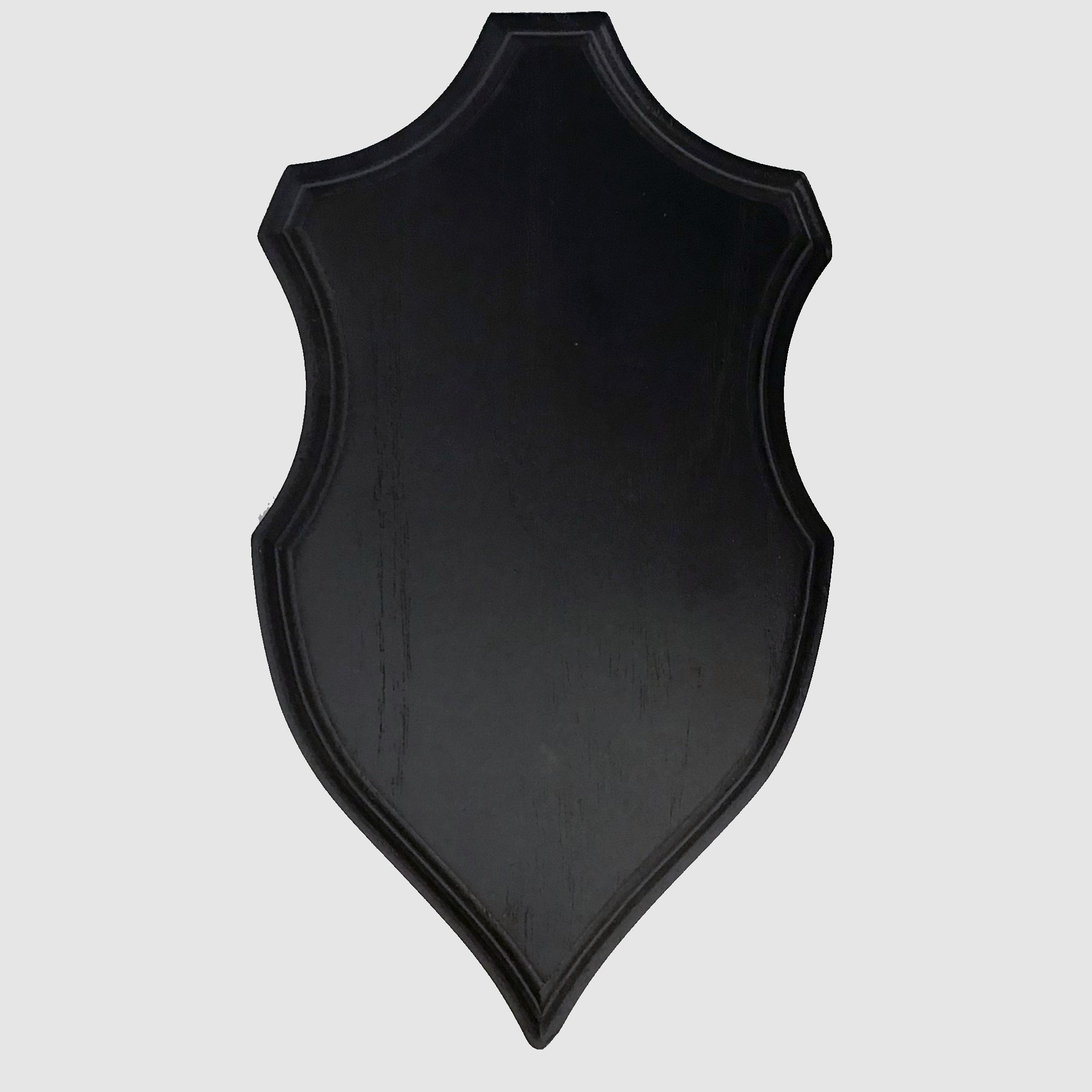 5etta escudo de trofeo ciervo roble oscuro 22x13 cm