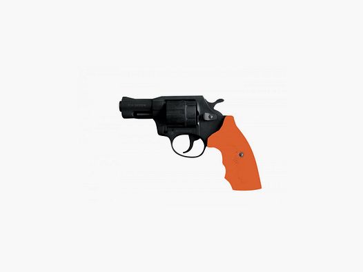 Safegom standaard revolver 21/2" met fluorescerende oranje grip