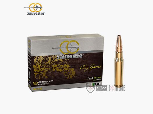20 Cartouches SAUVESTRE FIP Battue Sans Plomb 135gr Cal 308 Win