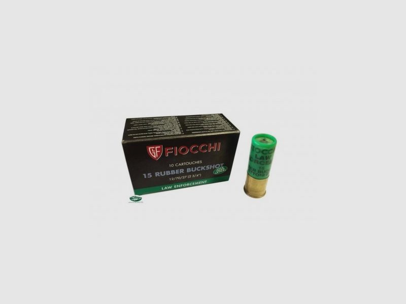 FIOCCHI Patronen 15 Gummigeschosse Kal. 12