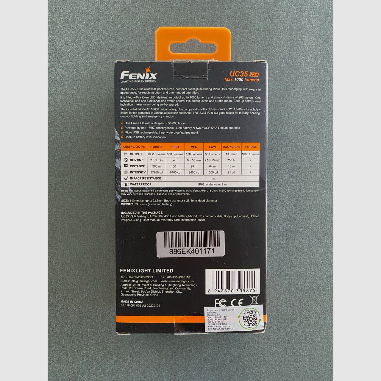 FENIX UC35 Taschenlampe, Bild 2 von 4