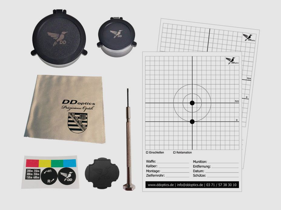 DDoptics Zieloptik Nachtfalke Gen.3 1-6x24  fineCross Absehen MRAD IFiber Automatik, Bild 4 von 4