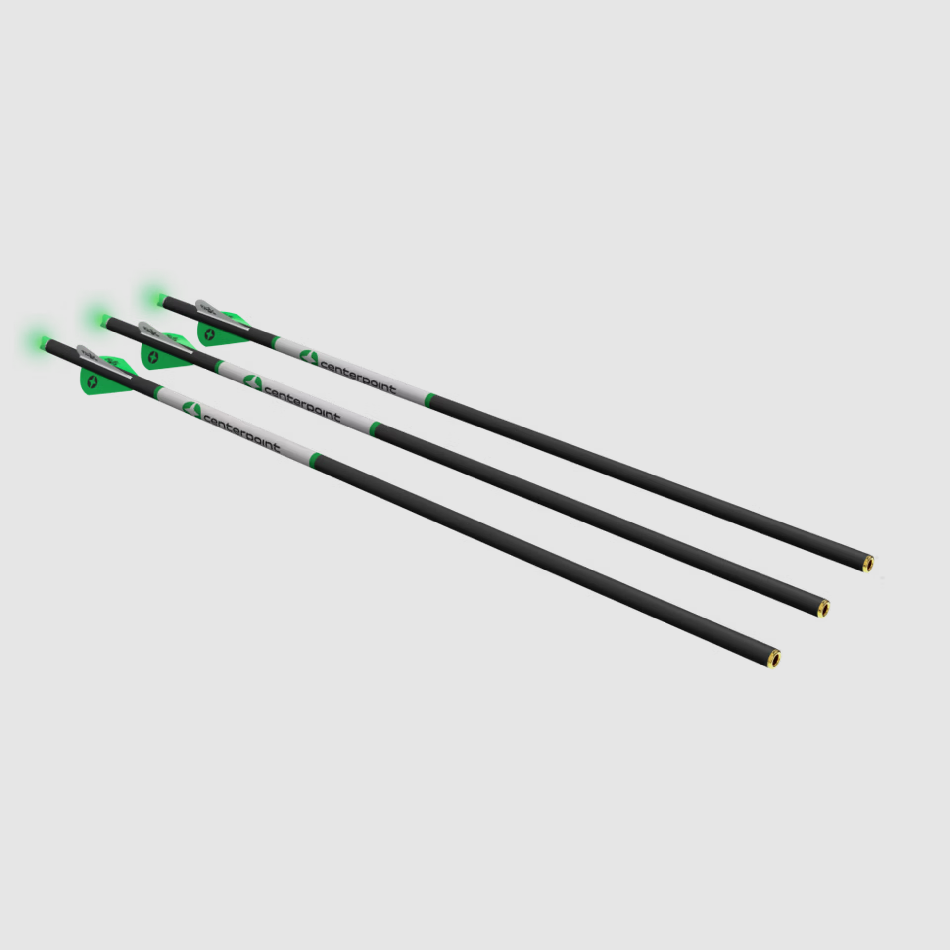 Centerpoint Armbrustpfeile leuchtend, 3 Stück 20″ Carbon, 400gr