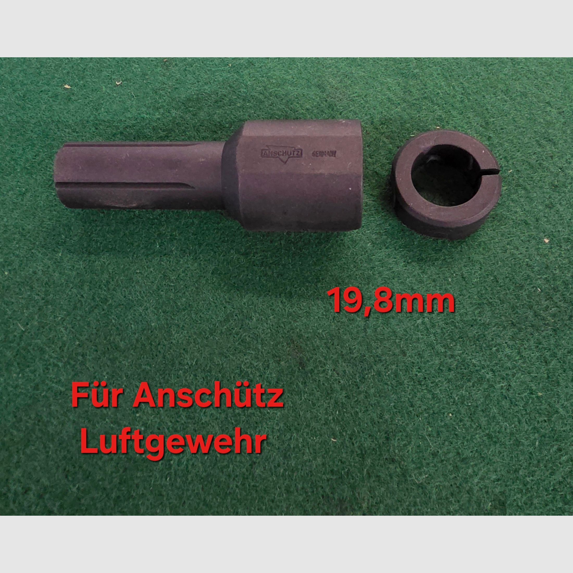 Anschütz Laufverlängerung z.b. Mod. 600 601 602 Visierverlängerung bis 70mm Luftgewehr LG Match Visier Korn Diopter