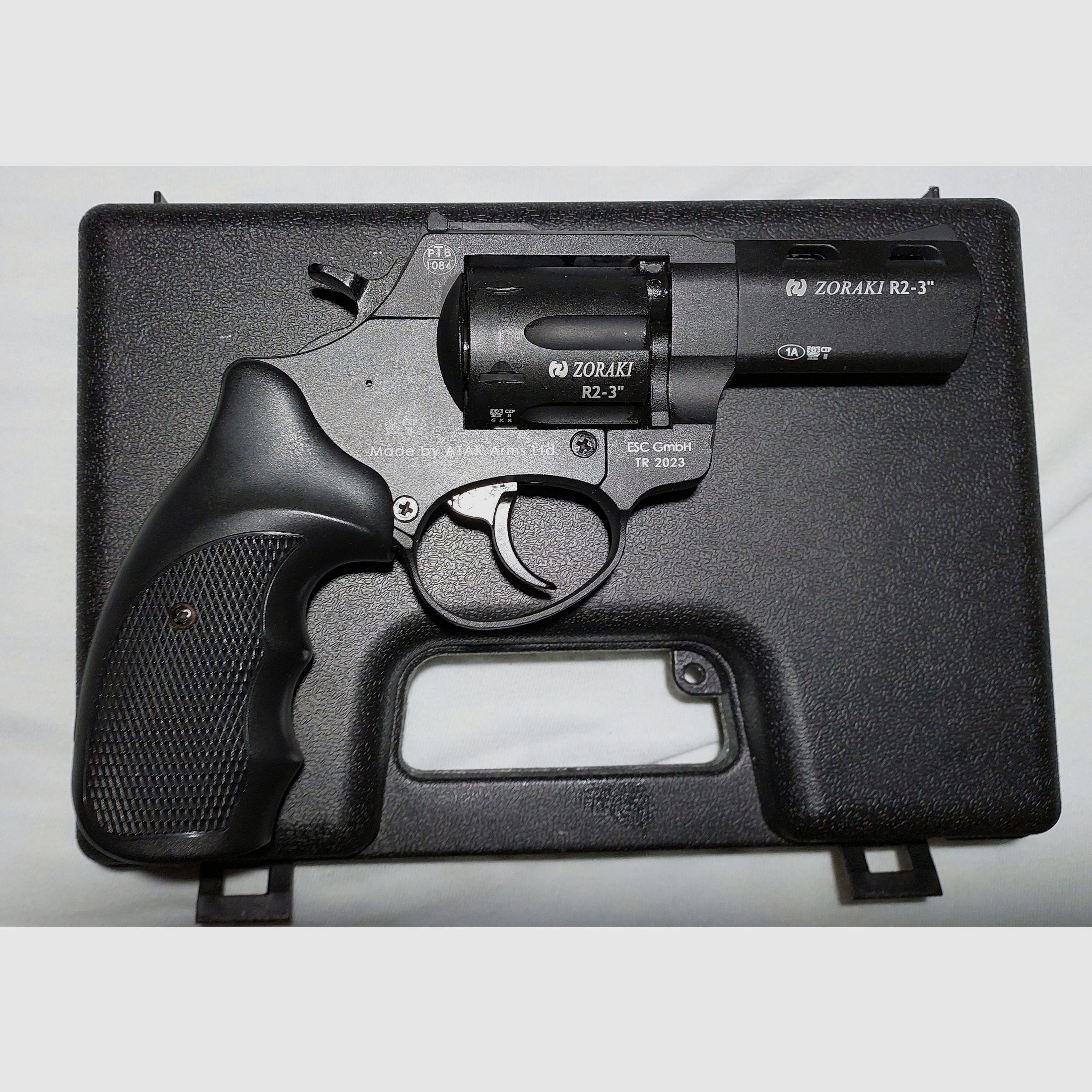 Zoraki R1 2,5 Zoll Schreckschuss-Revolver Kal. 9mm R.K. schwarz OVP