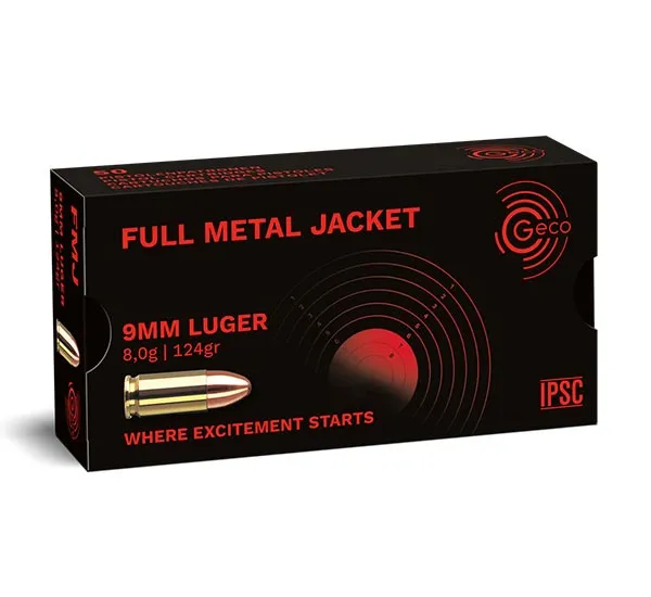 Amunicja GECO 9MM Luger VM Tombak 8.0g - IPSC