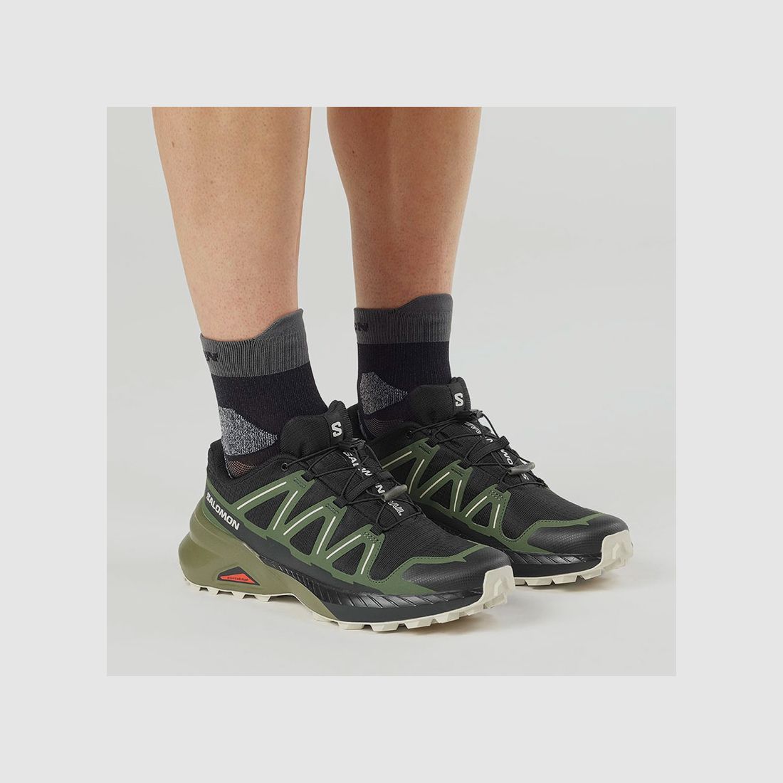 SALOMON – HEREN – SPEEDCROSS PEAK Zwart / Zwart Bos / Regenachtige Dag, afbeelding 7 van 7