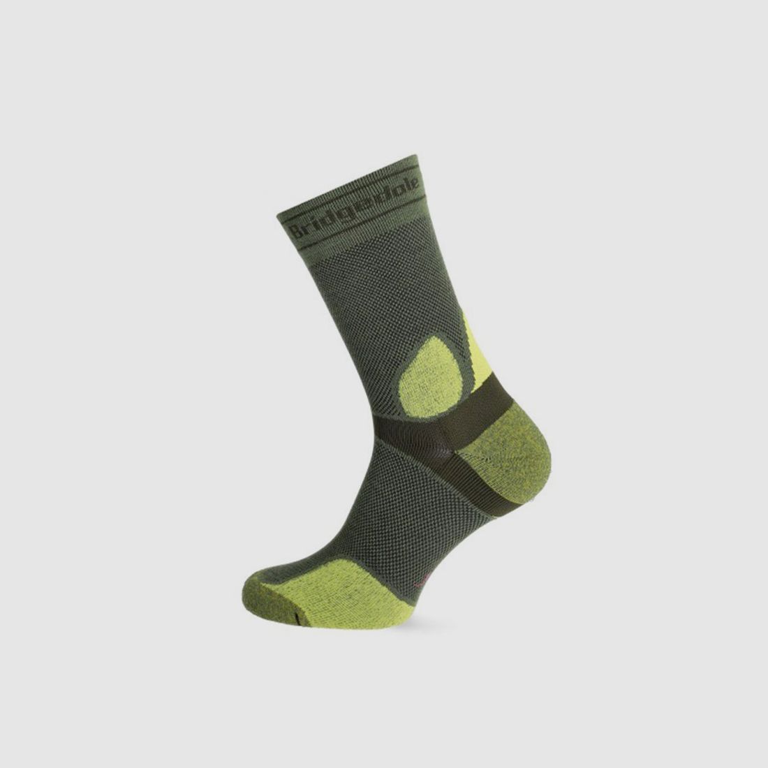 Bridgedale Summer Weight T2 COOL SPORT Men's Cycling Socks green / Lime, image 4 of 5