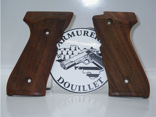 Plaquettes bois quadrillées pour pistolet Beretta 92