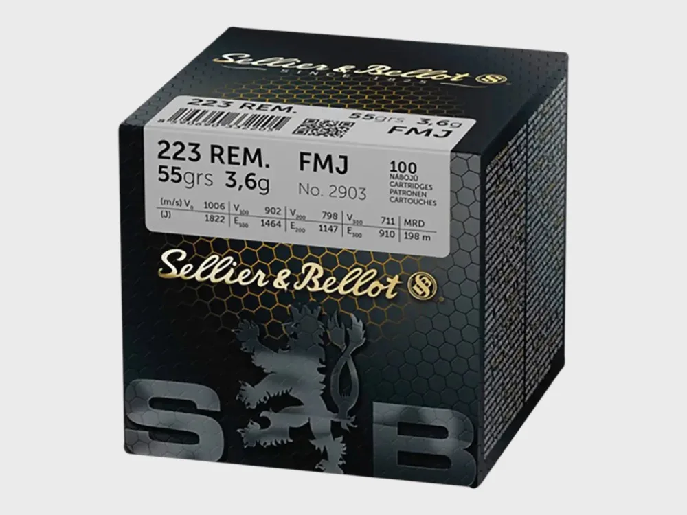 Munition Sellier & Bellot .223 Rem. / 55grs. - Waffenhandel-Beck.de