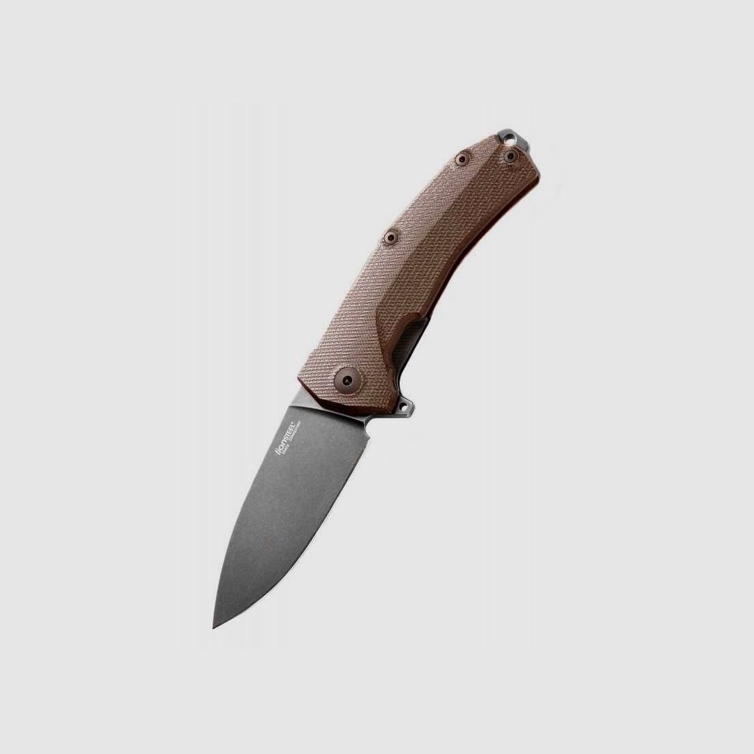 Lionsteel KUR Taschenmesser, brauner Griff, Sleipner