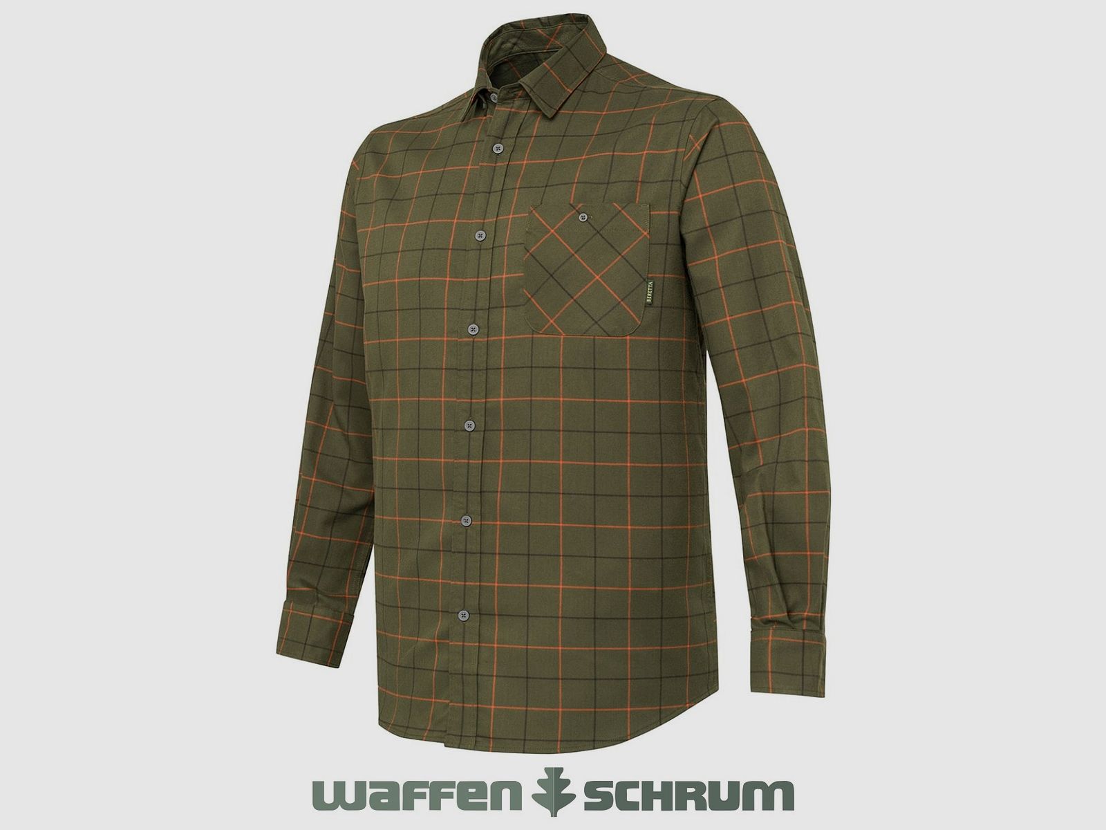 Beretta Hemd Jargo Stretch Green Pumpkin Check