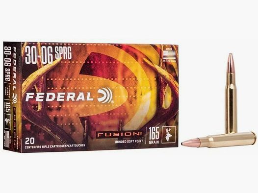 Federal Fusion 10.7g/165grs .30-06Spring
