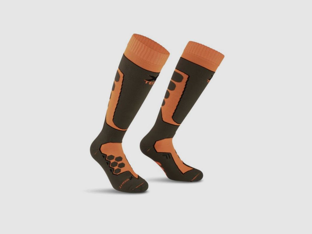 Xtech thermische schachtkous groen en oranje model Raptor, afbeelding 2 van 2