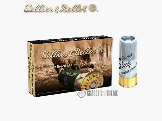 5 Patronen S&B Spezial Slug 32G Kal. 12X65