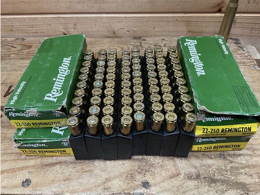 Munition Remington Kal.22-250Rem. Soft Point 55gr., 80 Patronen