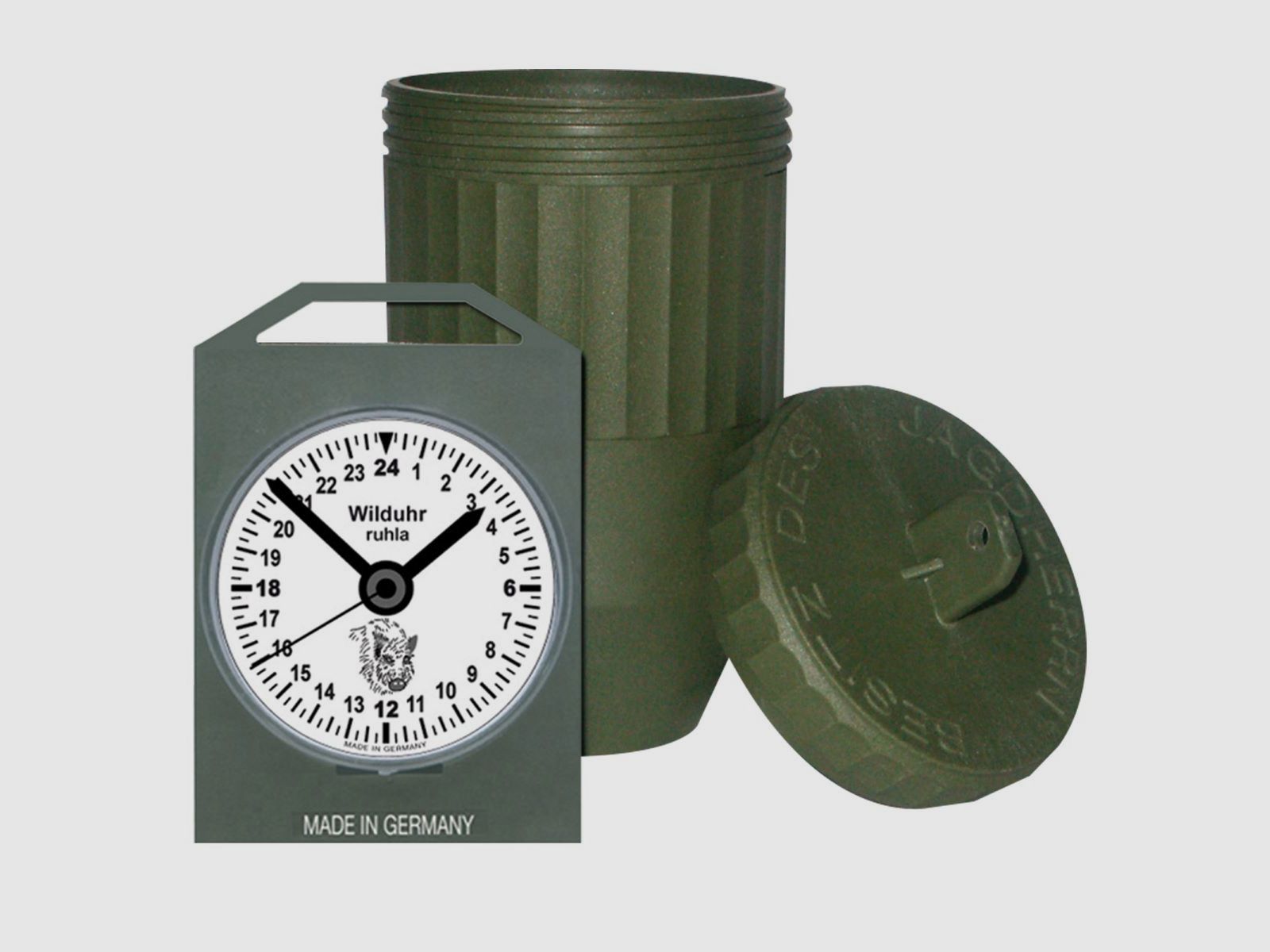 Wilduhr mit Batterie