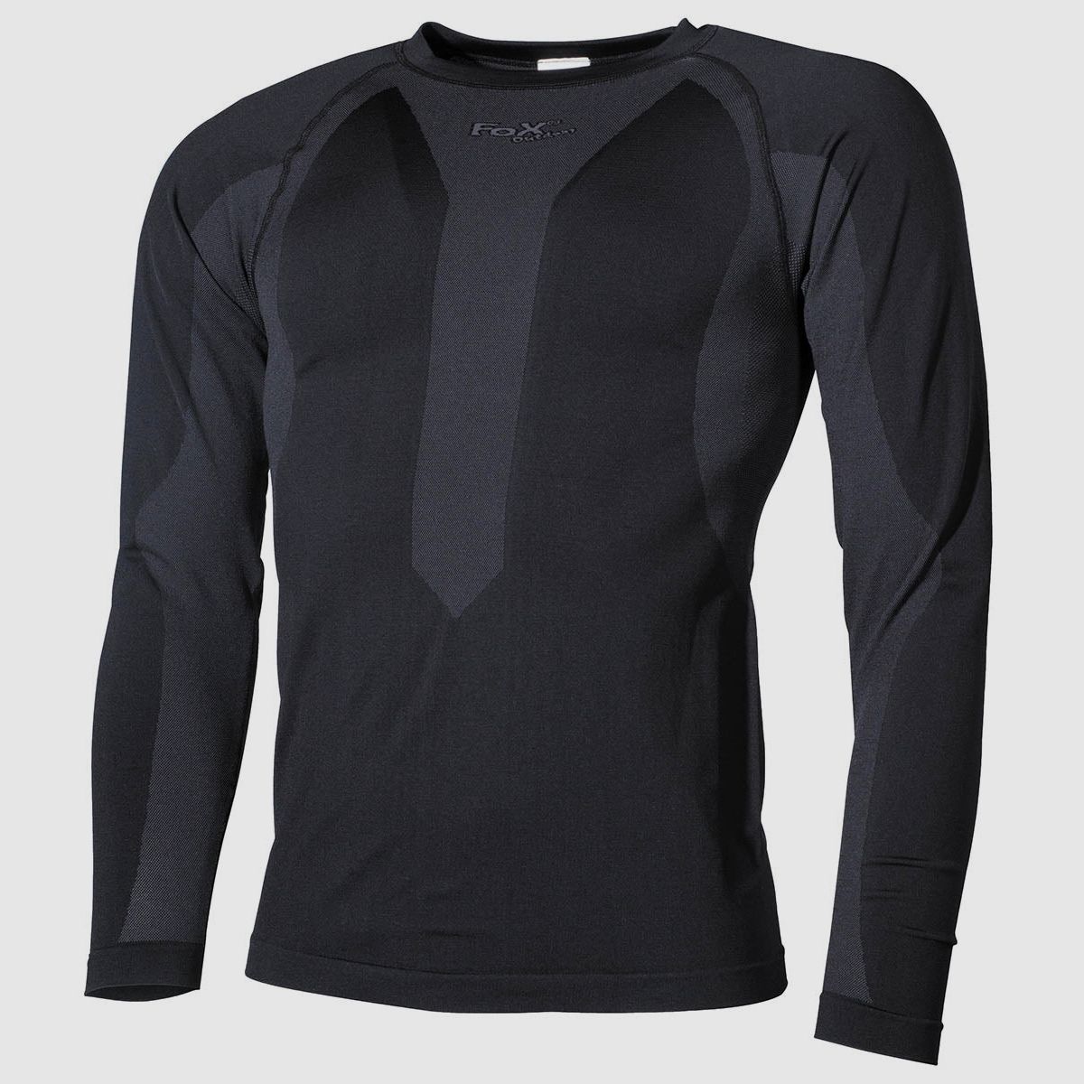 Thermal functional undershirt, long sleeve, black