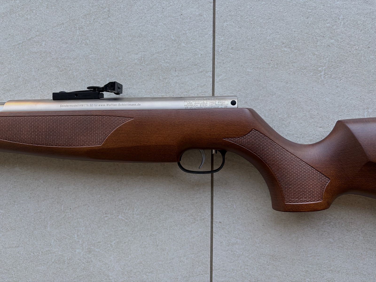 Weihrauch HW77 K SD Sondermodell Kal. 4,5 mm (.177) – Neuzustand mit Original Schalldämpfer