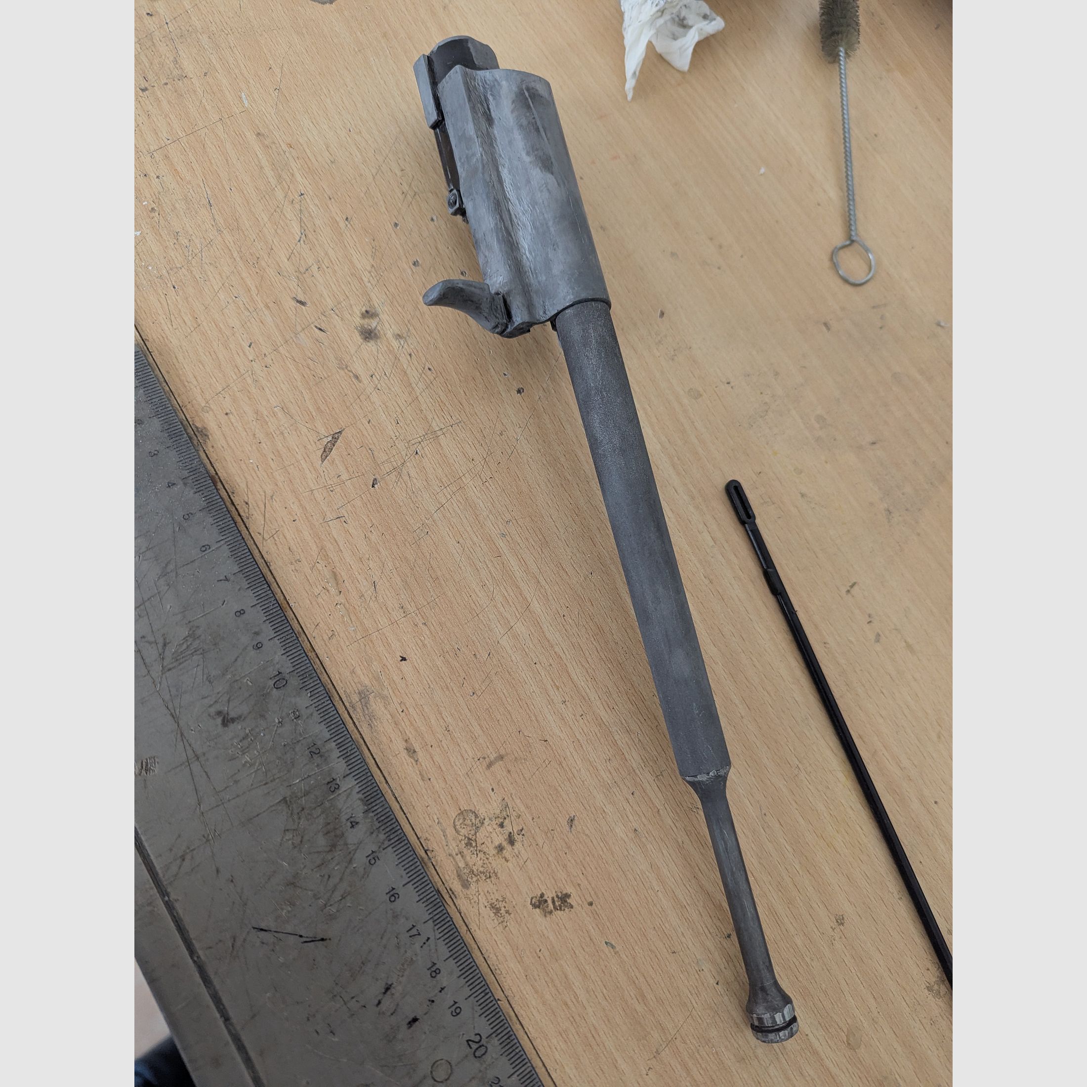 Airsoft Echtholz Stahl AK 74 GBBR + 6 Magazine