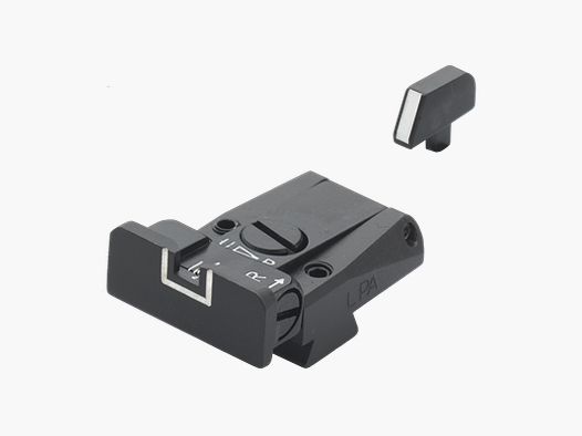 SPR Sight Set White Outline Colt 1911A1 Stake-on