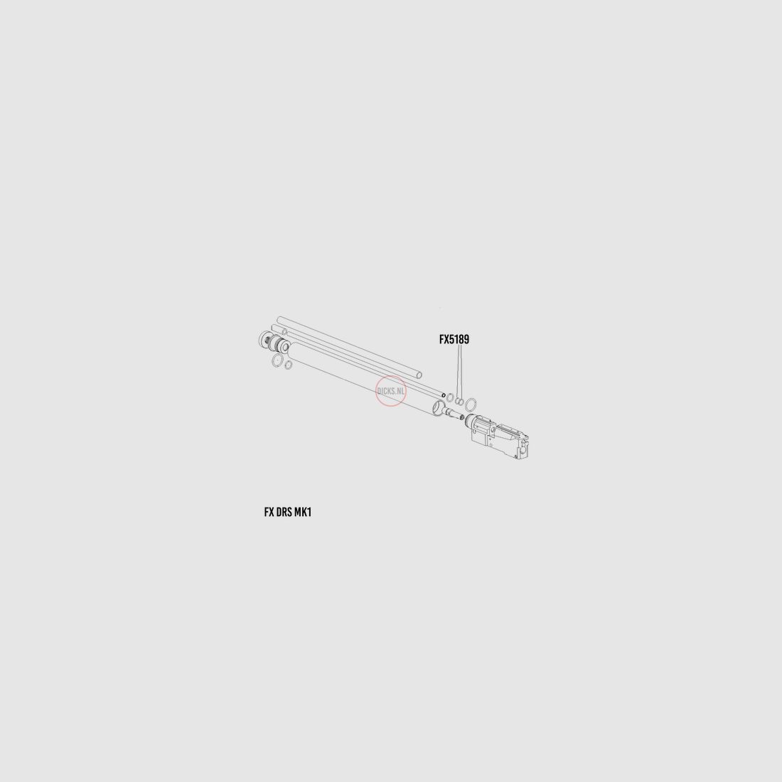 2x FX5189 FX DRS Tranferport o-ringen, afbeelding 4 van 6
