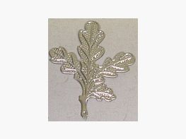 Oak leaf, aluminum embossed - simple