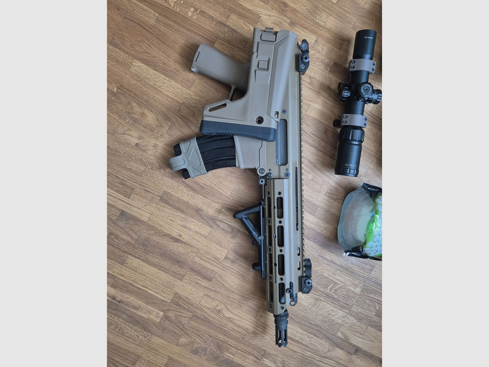 WE MSK Masada Open Bolt GBB in Tan