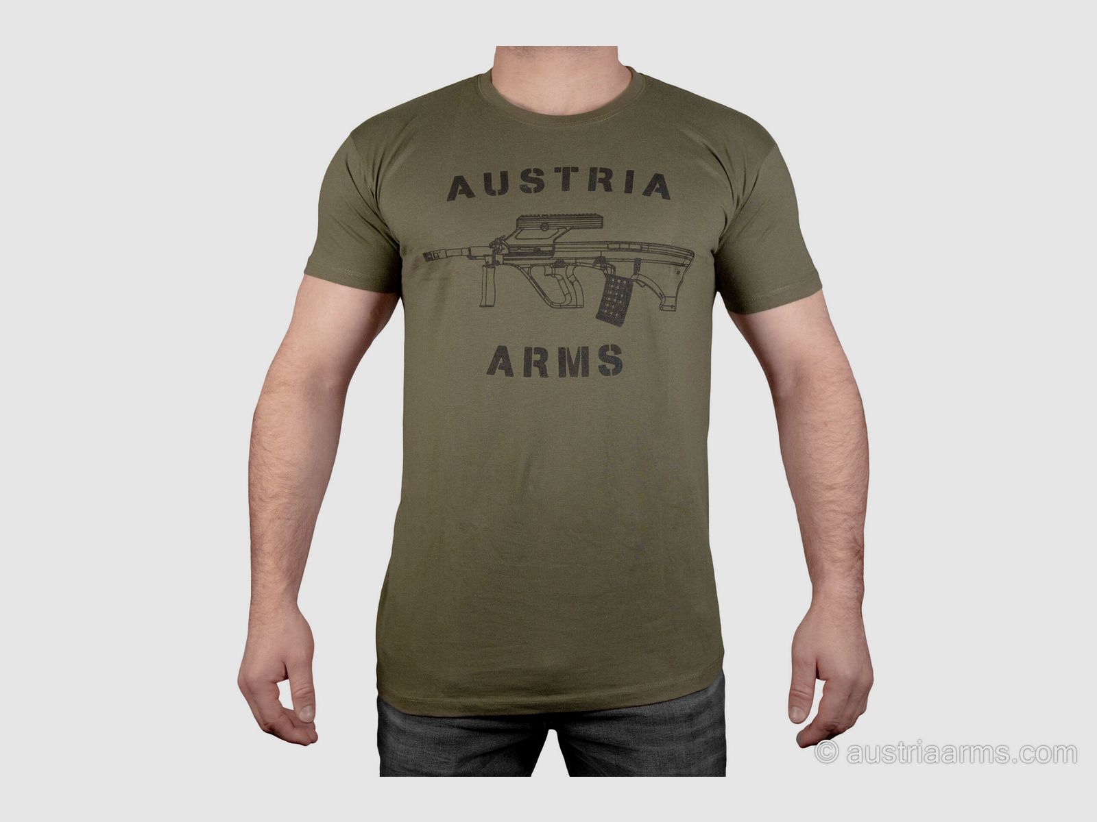 Austria Arms T-Shirt "AUG Military Green", image 1 of 3
