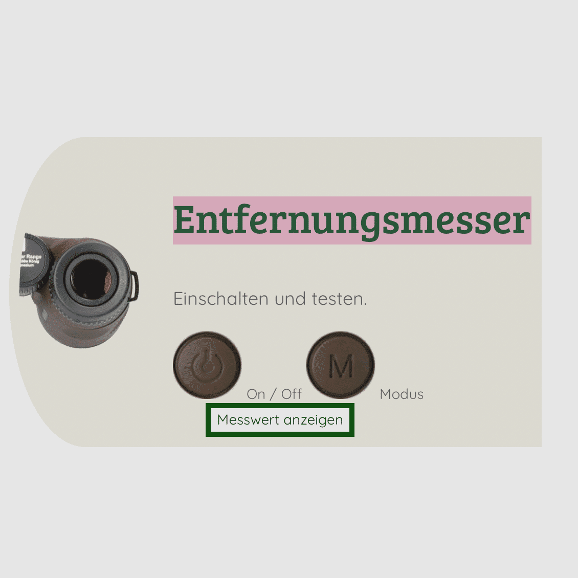 DDoptics Fernglas | Pirschler Range 10×45 | mit Entfernungsmesser