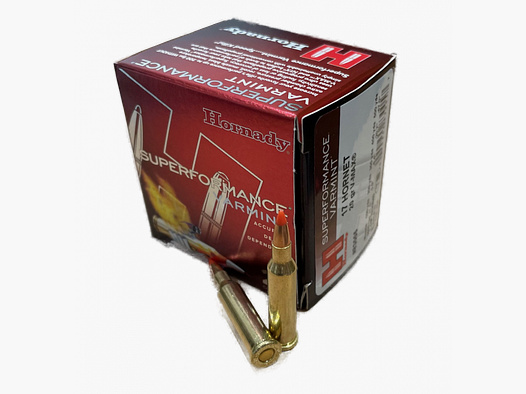 HORNADY SUPERPERFORMANCE VARMINT - .17 HORNET - 20 GRS. V-MAX - 25 ROUNDS