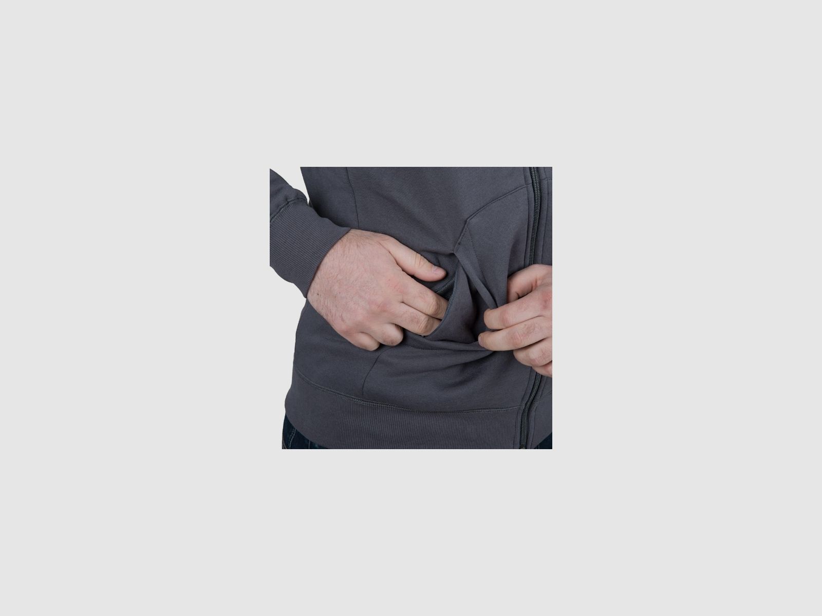 Bluza Helikon Urban Tactical Hoodie Lite szara r.L, zdjęcie 10 z 10