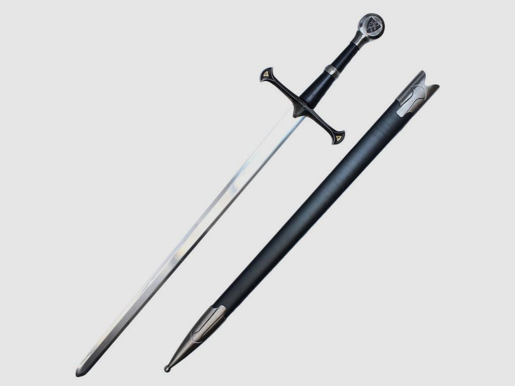 Medieval sword lion with scabbard