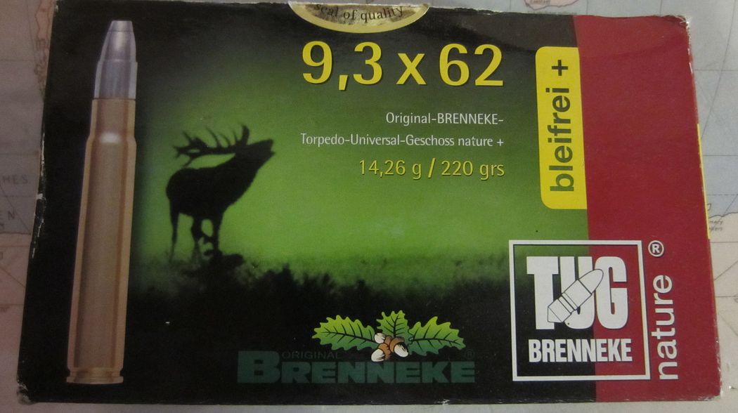 Brenneke TUG Nature+ Bleifrei im Kaliber 9,3x62